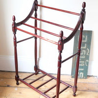Mahogany Waterfall Four Rail Towel Rail
