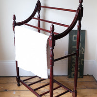 Mahogany Waterfall Four Rail Towel Rail