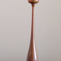 Candlesticks made from teak of HMS Terrible 1895 with brass plaque