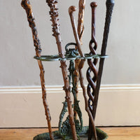 Cast-iron umbrella stick stand 19th century fleur-de-lis