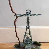 Cast-iron umbrella stick stand 19th century fleur-de-lis