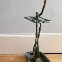 Cast-iron umbrella stick stand 19th century fleur-de-lis