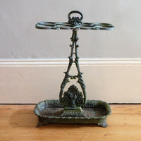 Cast-iron umbrella stick stand 19th century fleur-de-lis