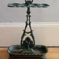 Cast-iron umbrella stick stand 19th century fleur-de-lis