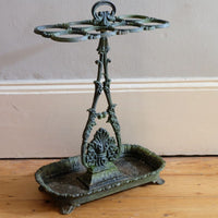 Cast-iron umbrella stick stand 19th century fleur-de-lis