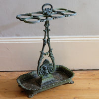 Cast-iron umbrella stick stand 19th century fleur-de-lis