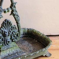 Cast-iron umbrella stick stand 19th century fleur-de-lis