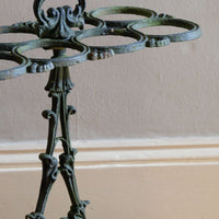 Cast-iron umbrella stick stand 19th century fleur-de-lis