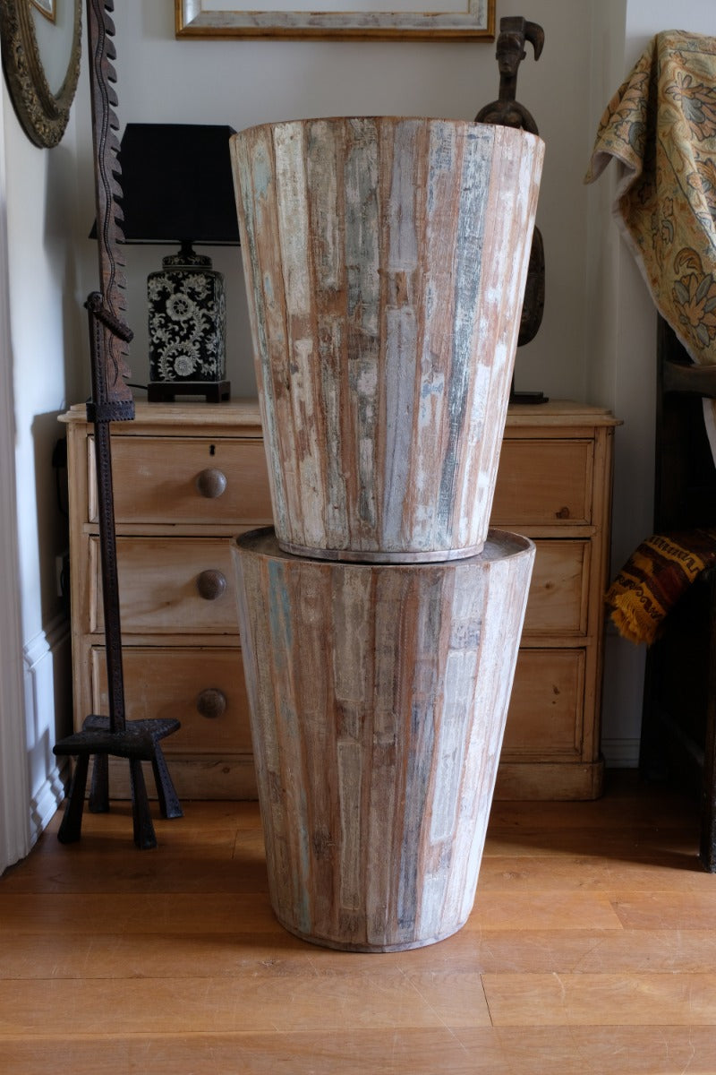 Vintage painted tub tables
