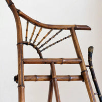 19th Century Sun Burst Bamboo Artists Easel