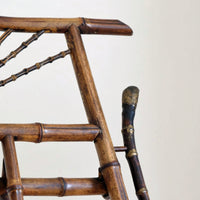 19th Century Sun Burst Bamboo Artists Easel