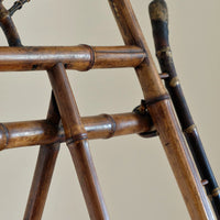 19th Century Sun Burst Bamboo Artists Easel