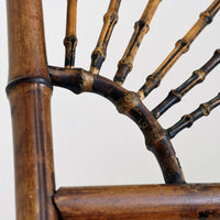 19th Century Sun Burst Bamboo Artists Easel