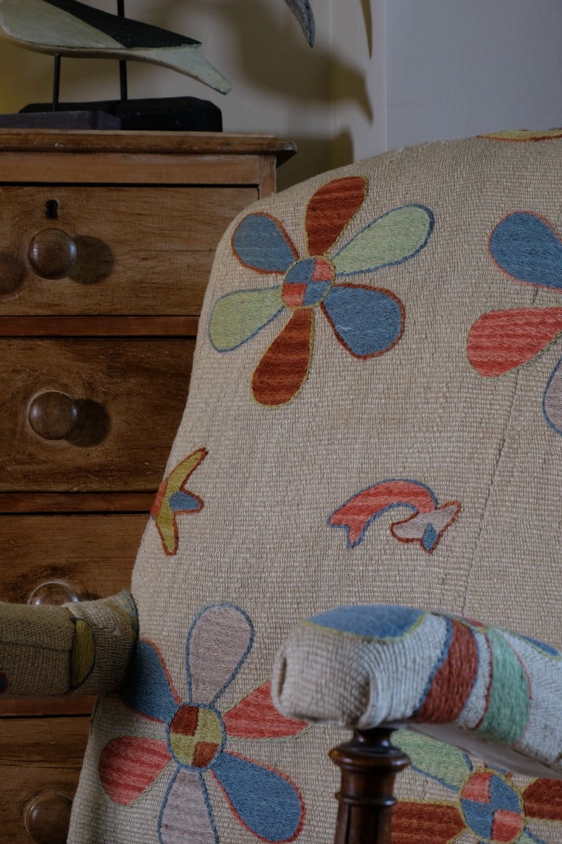 Country House Suzani Kilim Armchair – Handmade Upholstery