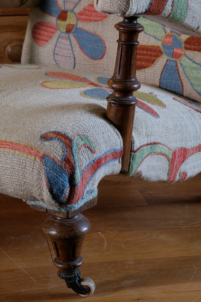 Country House Suzani Kilim Armchair – Handmade Upholstery