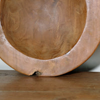 Burr Oak Turned Treen Shallow Bowl - Root to Bowl Handmade Art