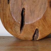 Burr Oak Turned Treen Shallow Bowl (Root to Bowl Handmade Art)