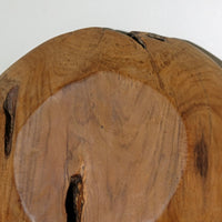 Burr Oak Turned Treen Shallow Bowl (Root to Bowl Handmade Art)