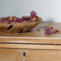 Burr Oak Turned Treen Shallow Bowl - Root to Bowl Handmade Art