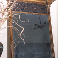 Regency pier mirror c.1820s giltwood frame original foxed bevelled glass
