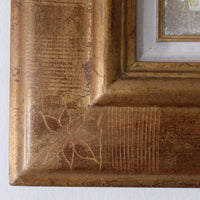 A Trio Of Fruits by F Ferron half finished painting triptych on open weave linen canvas