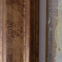 A Trio Of Fruits by F Ferron half finished painting triptych on open weave linen canvas