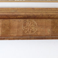 A Trio Of Fruits by F Ferron half finished painting triptych on open weave linen canvas