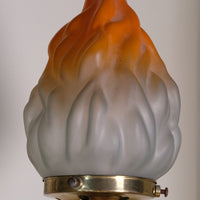 Art Deco Torchiere Bakelite Brass & Copper Lamp