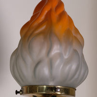 Art Deco Torchiere Bakelite Brass & Copper Lamp