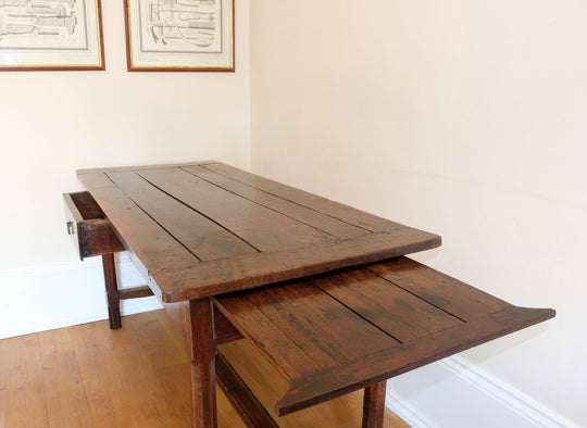 Early 19th Century French refectory style cherry wood table