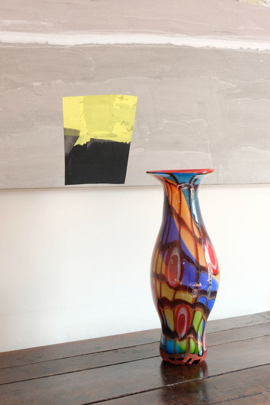 Contemporary Art Glass Vase in the style of Murano