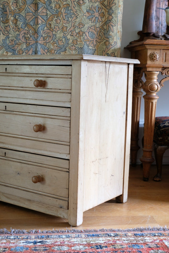 Scandinavian Elegance Meets Edwardian Charm in this graduated set of drawers