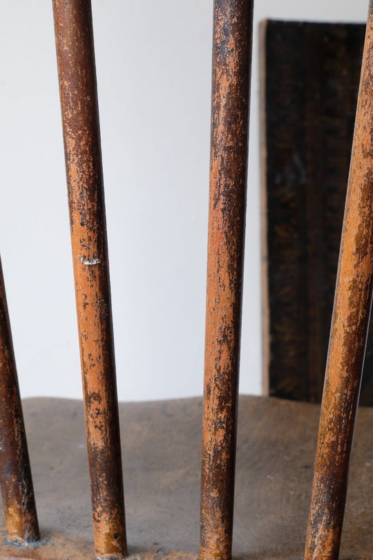 Painted Ash and Elm Windsor Spindle Back Chair History and Care