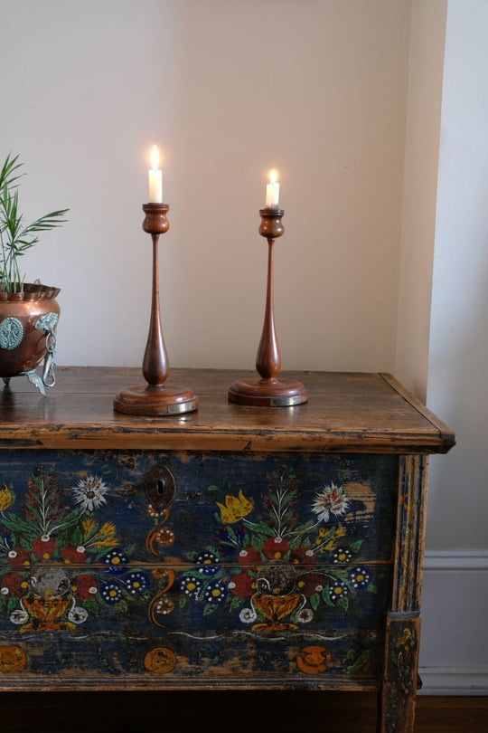 Timeless Elegance: Candlesticks Crafted from H.M.S. Terrible's Teak