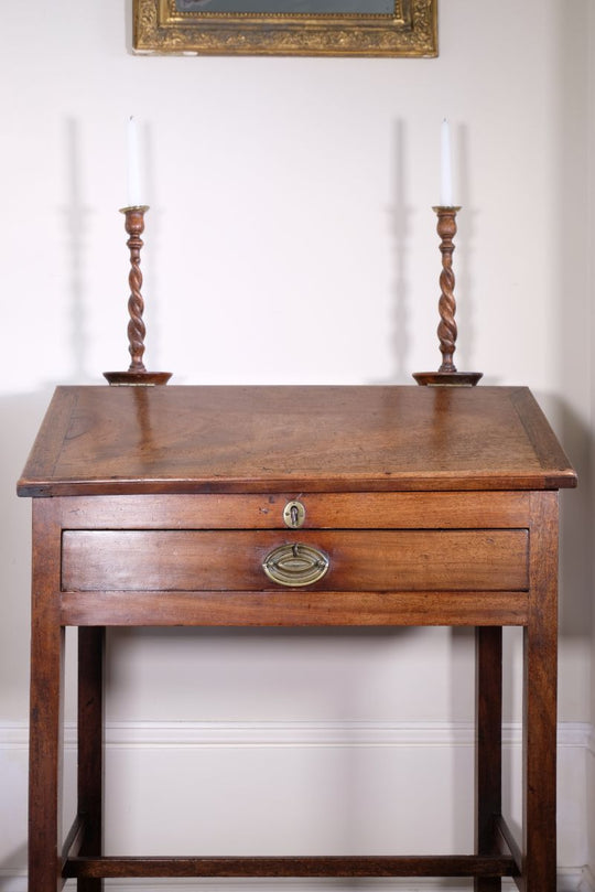 Gorgeous oak desk once used by a families Grandpa to deal with the wages.