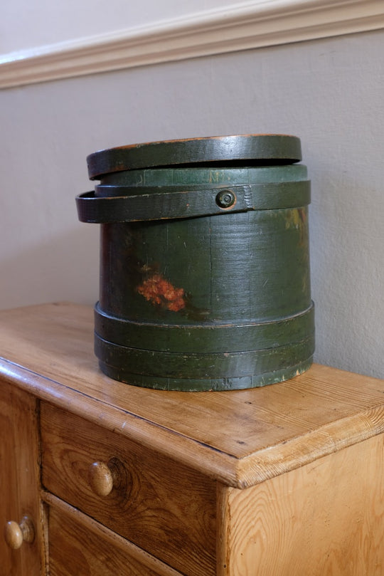 Folk Art Painted Bentwood Box - Circa 1820-1840