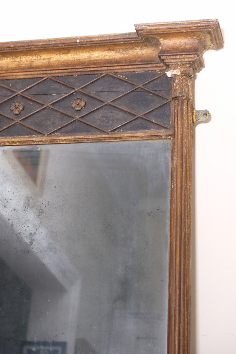 Regency pier mirror With original foxed mirror circa 1820s