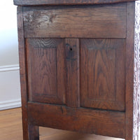 18th Century carved oak coffer chest dated 1791