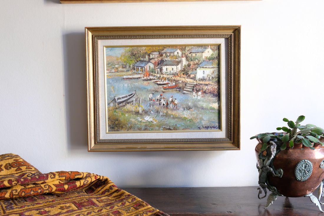 Life On The River Oil On Canvas By Ira Englefield