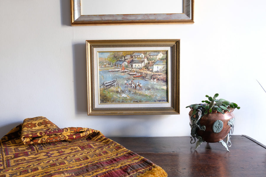 Life On The River Oil On Canvas By Ira Englefield