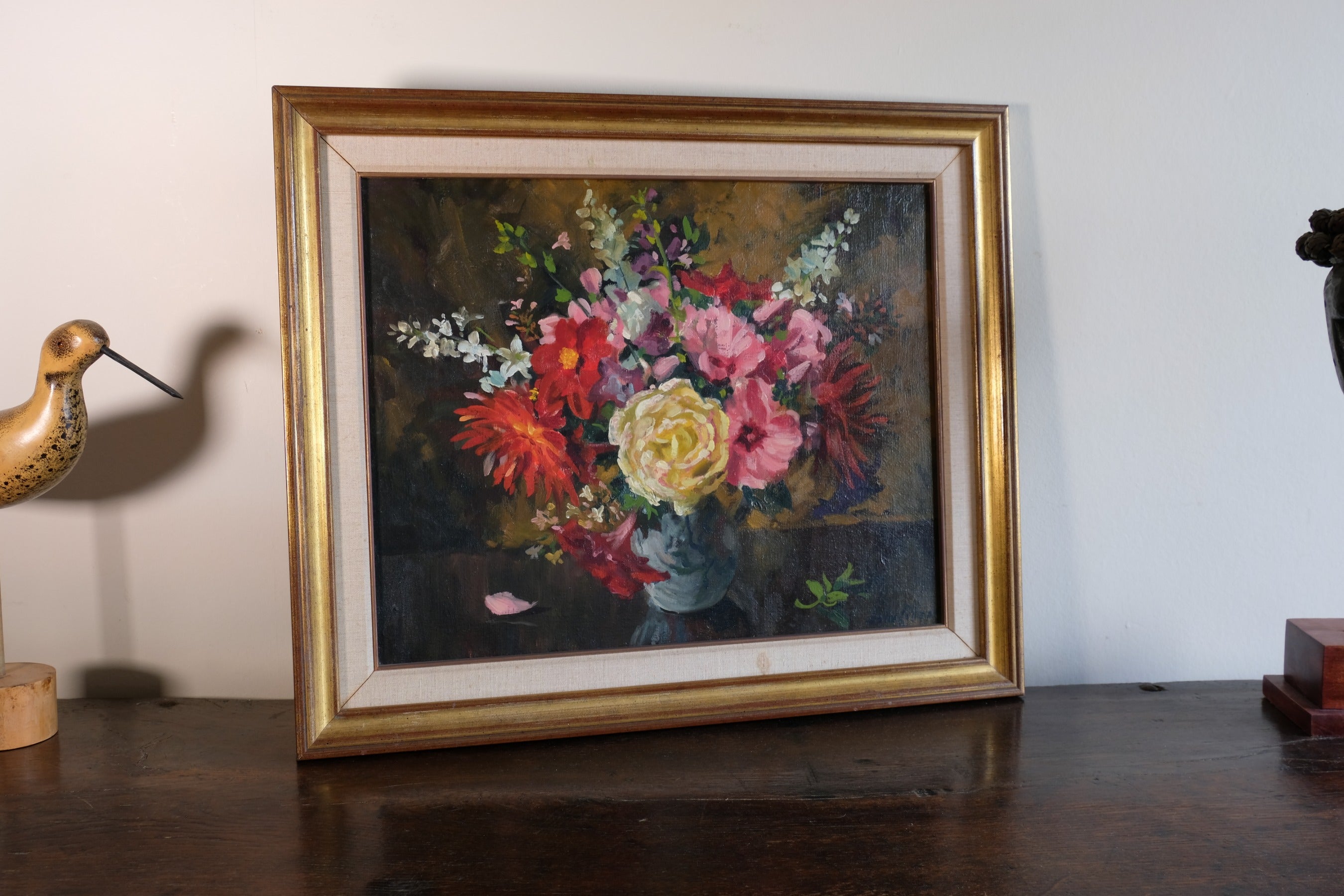 Still life oil painting of garden flowers by John Codner RWA | Campbell ...