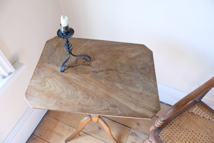 George III wine table in light flamed mahogany finish with rectangular top