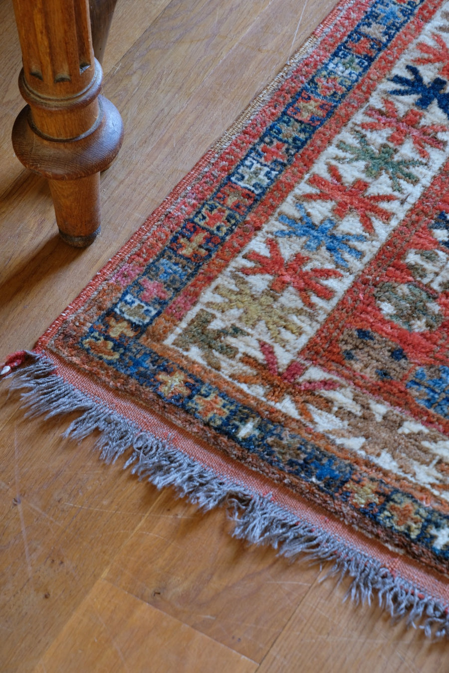 Caucasus Kazak wool rug with shield kazak medallions