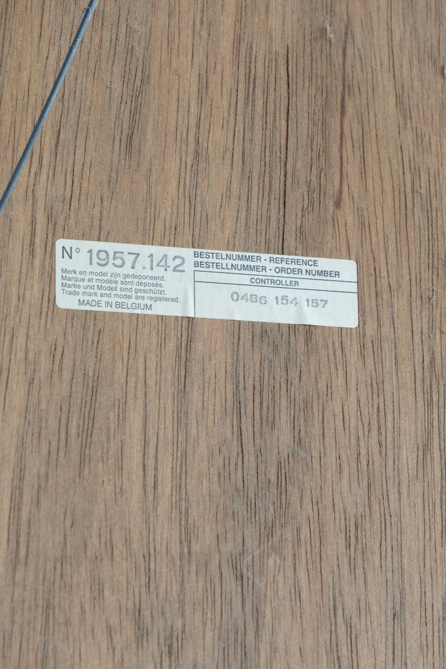 Back of the Italian Baroque Giltwood Wall Mirror 1957