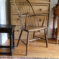 Primitive ash & elm windsor stick back chair circa 1830