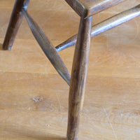 Primitive ash & elm windsor stick back chair circa 1830
