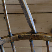 Primitive ash & elm windsor stick back chair circa 1830