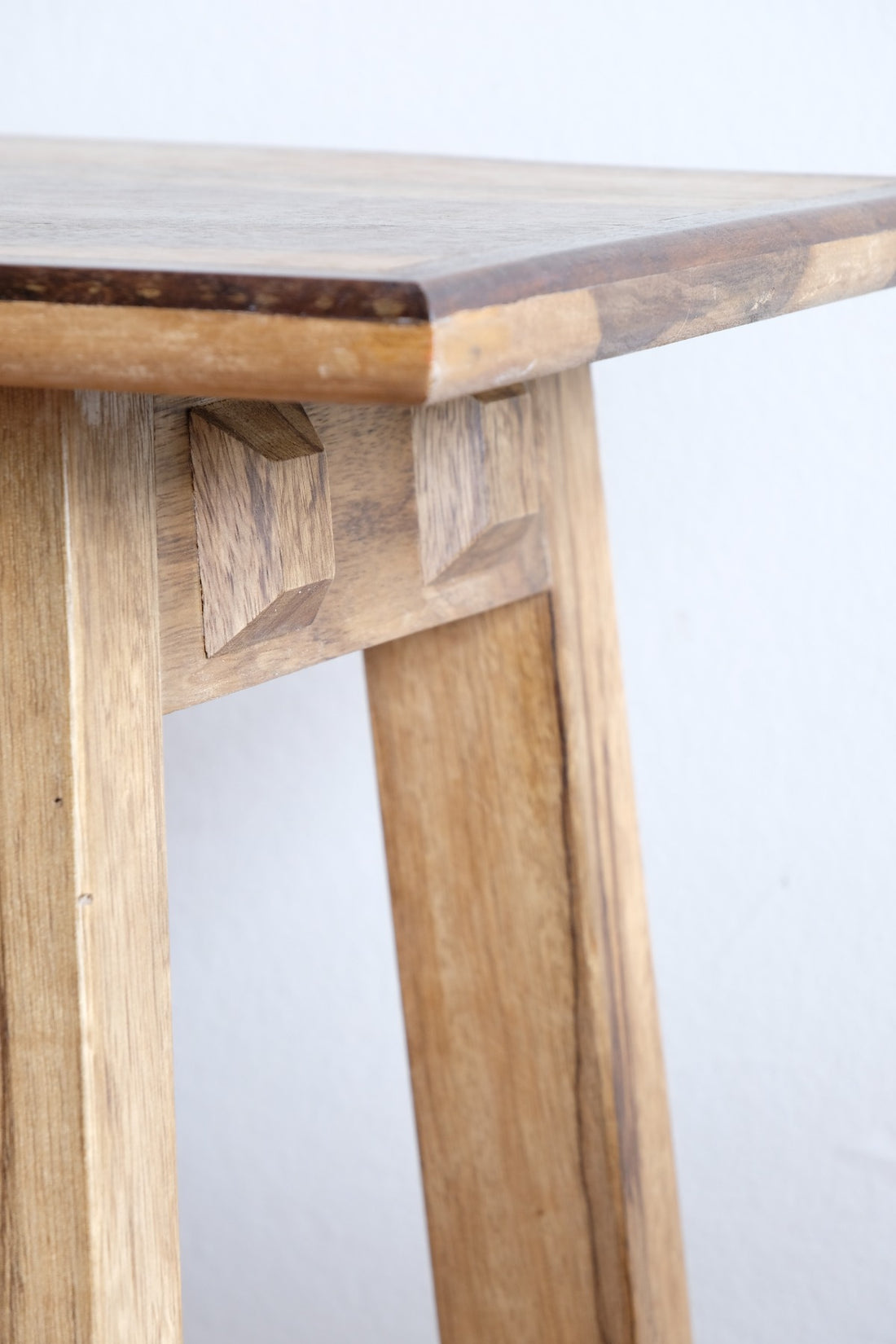 Arts & Crafts Mission style console table made with black limba