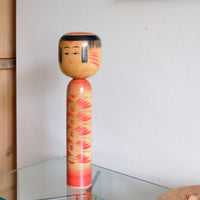 Handcrafted Vintage Japanese Kokeshi Doll with Artist Signature