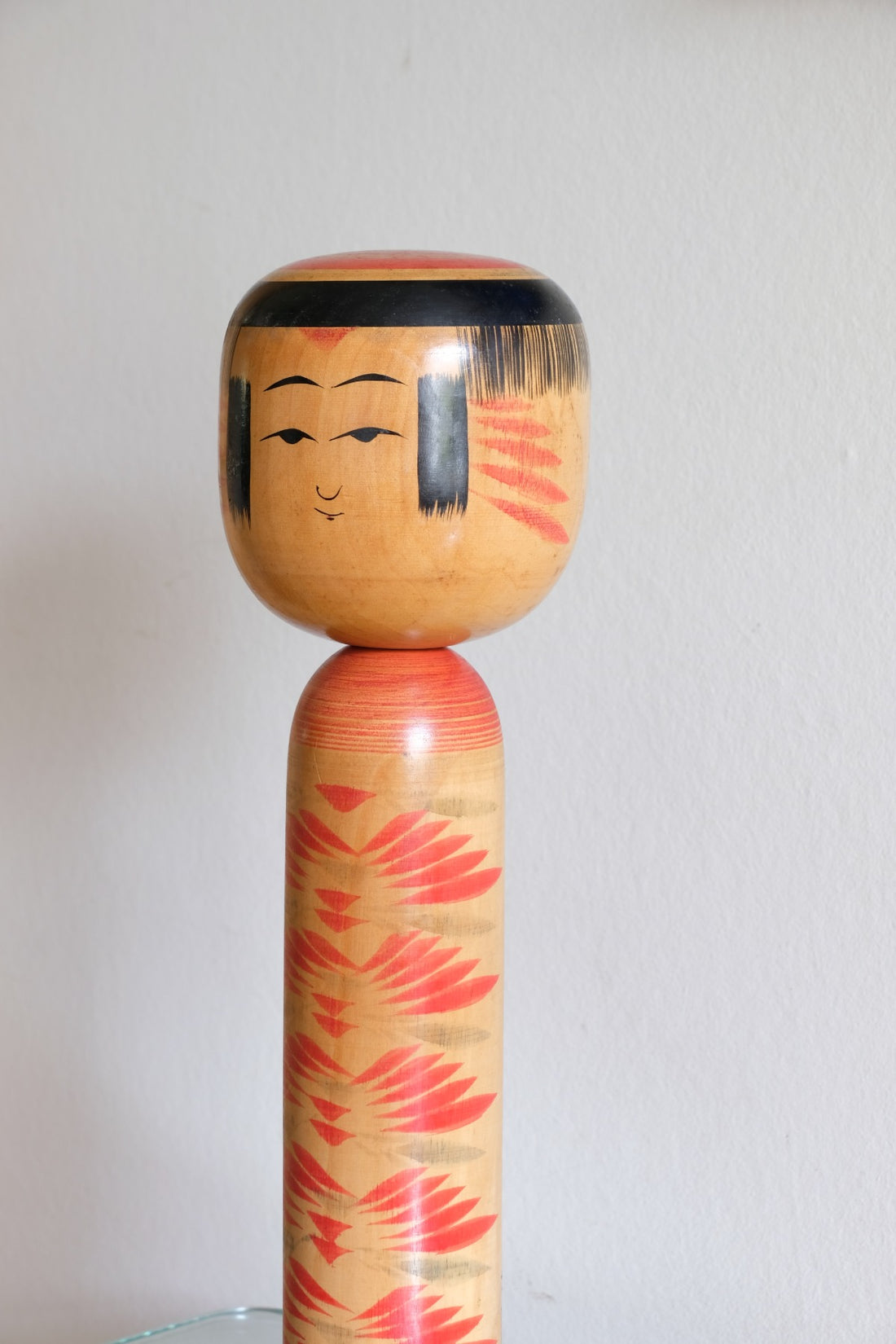 Handcrafted Vintage Japanese Kokeshi Doll with Artist Signature